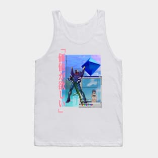 Rei Ayanami Vaporwave Tank Top